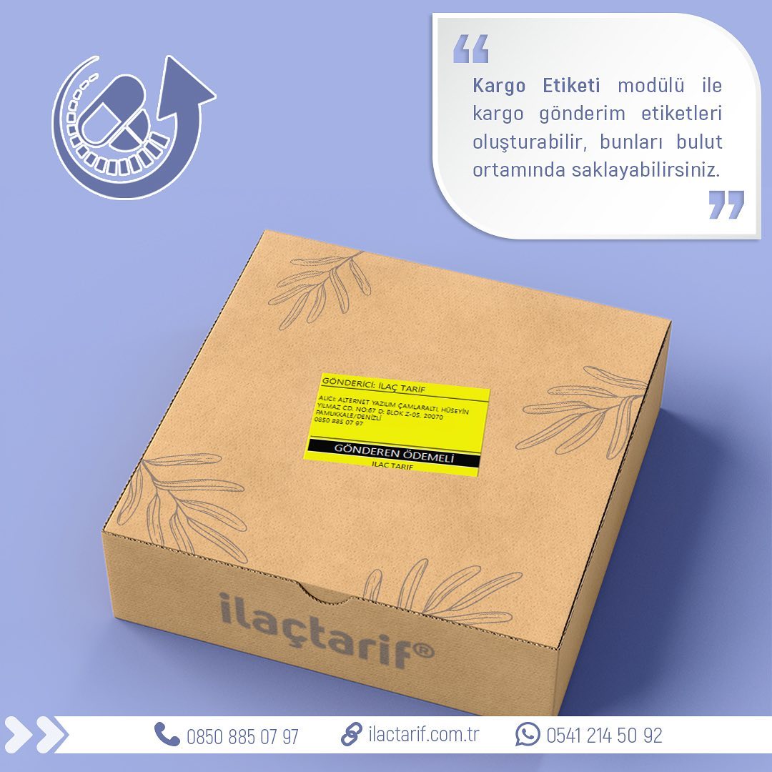 ilaçtarif® Kargo Etiketi
